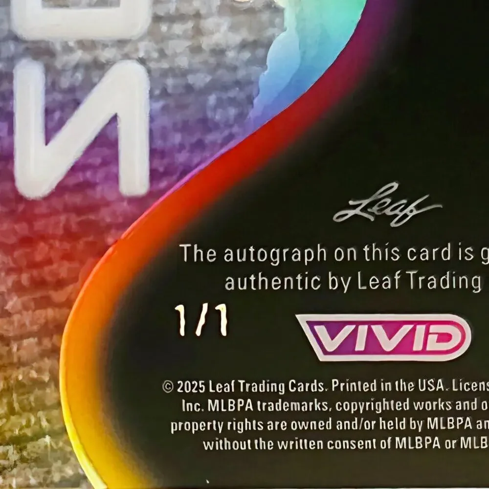 2025 Franklin Arias 1/1 Neon Embossed Acetate Auto Boston Red Sox Top Prospect